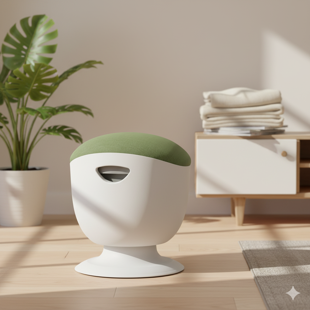 Sitztrainer Bewegungshocker Tulip, Bürostuhl, Grün, Gesundheit